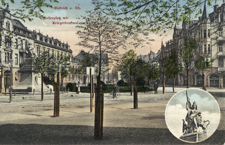 Der Kaiserplatz mit dem Kriegerdenkmal (ca. Anfang des 20. Jahrhunderts)