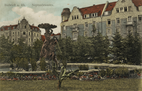 Der Galatea-Brunnen in der Wilhelmanlage (ca. Anfang des 20. Jahrhunderts)