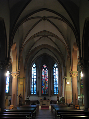 Im Inneren der Kirche Sankt Marien (Oktober 2007)